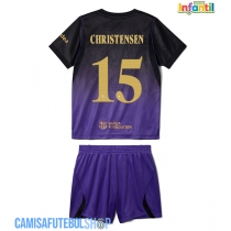 Camisa de time de futebol Barcelona Andreas Christensen #15 Replicas 2º Equipamento Infantil 2026-27 Manga Curta (+ Calças curtas)